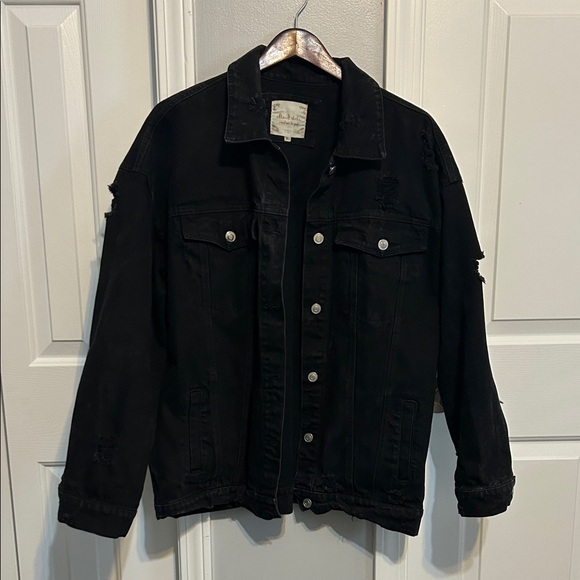 Altar'd State Jackets & Blazers - Altar'd State Black Distressed Denim Jacket